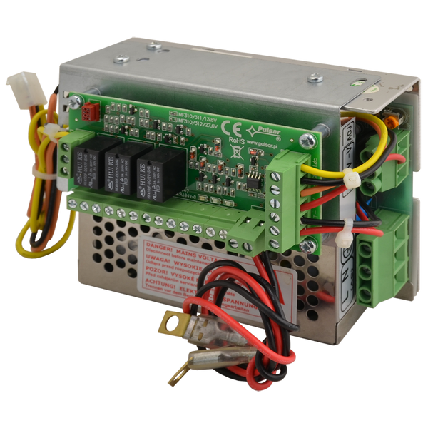PULSAR® Buffered PSU in 13,8V / 2,5A / OC Grid Box with Wired Connectors [PSBOC351225]