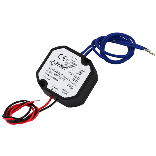 PULSAR® IP67 13.8V/0.8A/55MM Power Adapter [PSC13008]