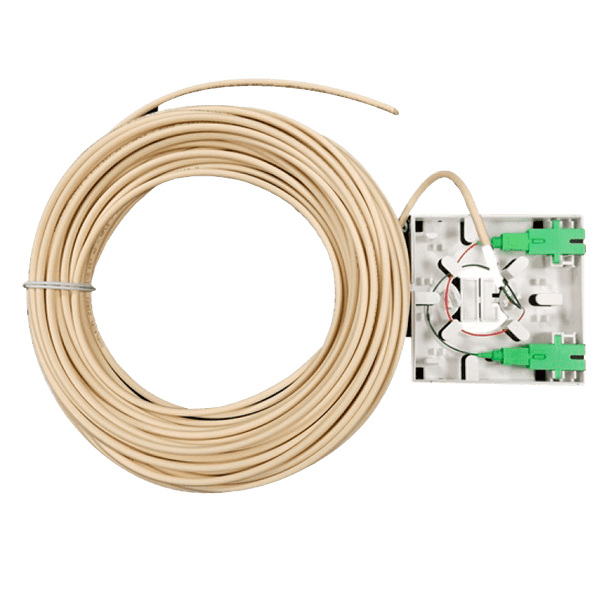 Rosette of 2 SC/APC with Connection of 2 Fibers - 10 m [R2SCAI2F10]