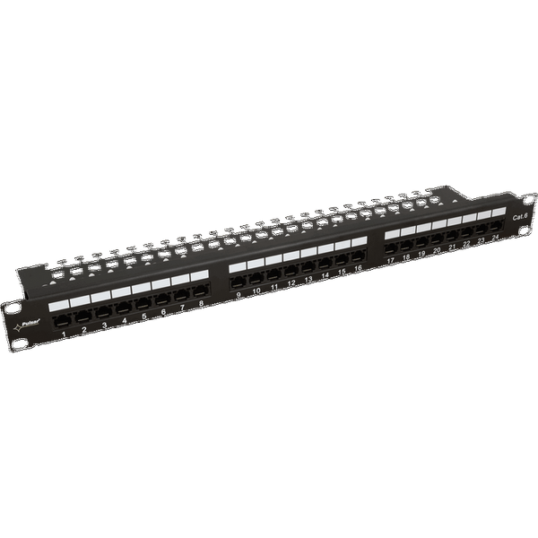 Patch Panel RP-U24V6 with 24 UTP / Cat6 Ports [RP-U24V6]