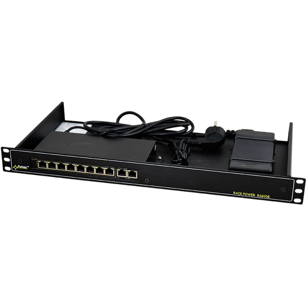 PULSAR® 8-Port (+2 Uplink) PoE+ Gigabit Switch for 8 IP Cameras - 96W - Rack 19" [RSG108]