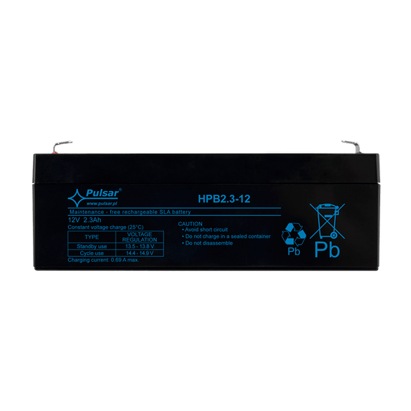 PULSAR® SCB Serie 12 VDC/2.3Ah Battery (3-5 Years Lifespan) [SCB2.3-12]