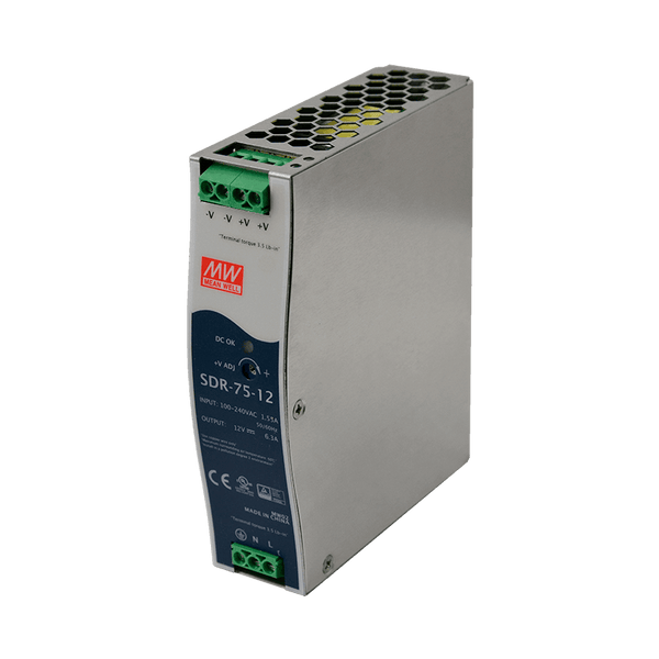 MEANWELL® SDR-75 Power Supply Unit [SDR-75-12]