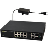 PULSAR® 8-Port (+2 TP/SFP) PoE+ Gigabit Switch for 8 IP Cameras - 60W [SF108-60W]