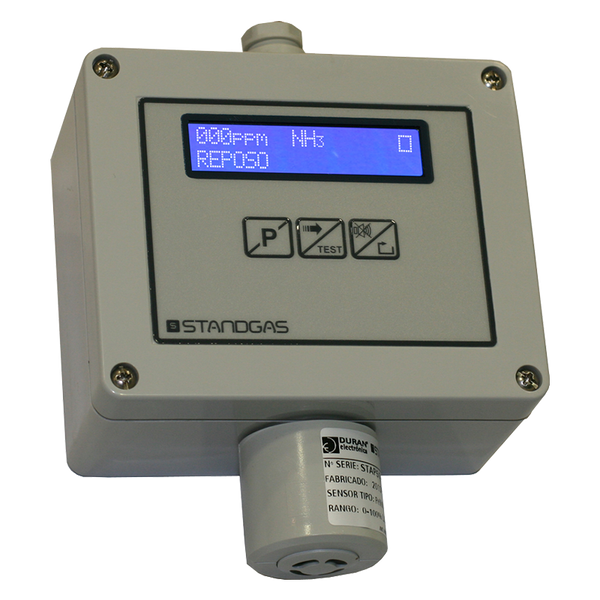 Standgas™ Standalone Detector PRO LCD for NH3 0-100 ppm with Relay [SSQNNH3rLE]