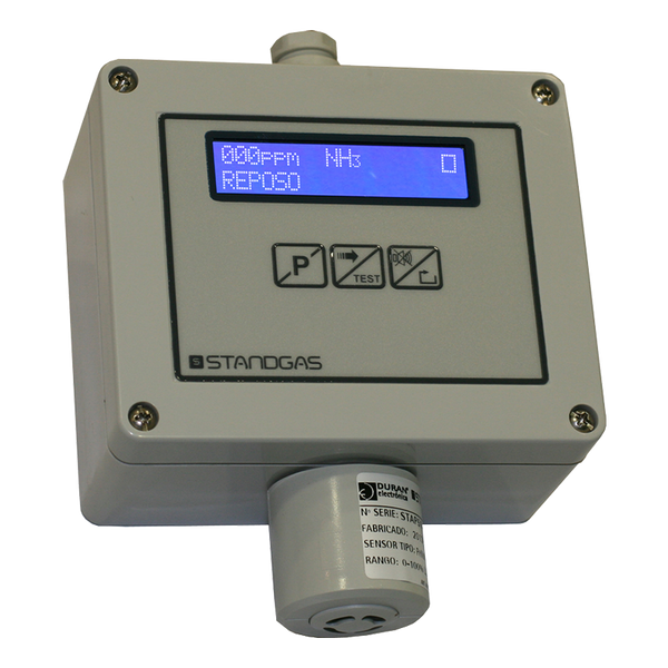 Standgas™ Standalone Detector PRO LCD for NO2 0-20 ppm with Relay [SSQNNO2rLE]