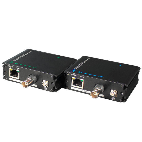 UTEPO® 1-Port PoE Over Coaxial (500m) or Ethernet (400m) Extender (Transmitter / Receiver) [UTP7301EPOC]