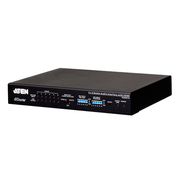 ATEN™ 6 x 6 Dante Audio Interface with HDMI [VE66DTH-AT-G]