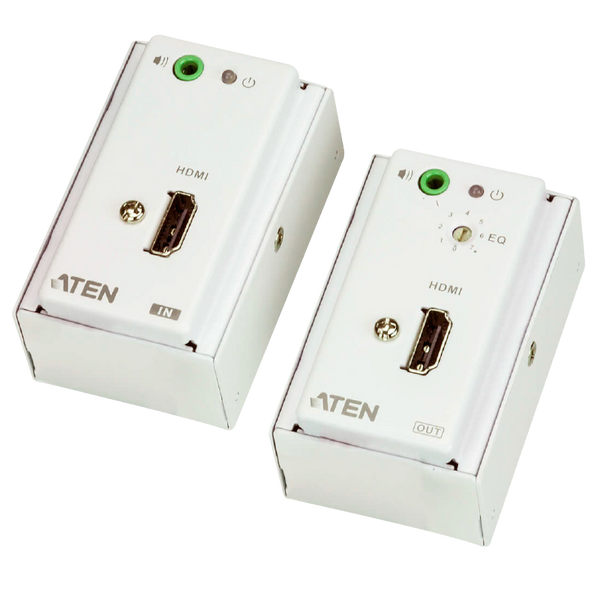 ATEN™ VE807 HDMI/Audio Cat 5 Extender with MK Wall Plate (1080p @ 40m) [VE807-AT-G]