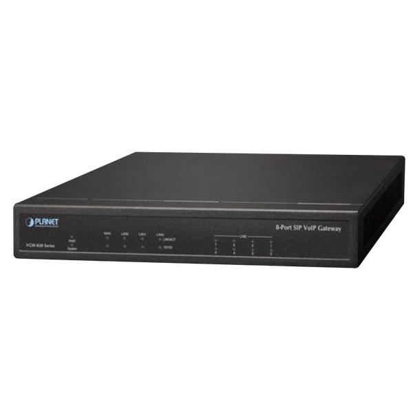 PLANET™ 8-Port SIP VoIP Gateway (8 FXS) [VGW-820FS]