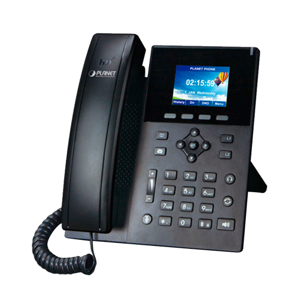 PLANET™ VIP-1260PT High Definition Color PoE Gigabit IP Phone [VIP-1260PT]