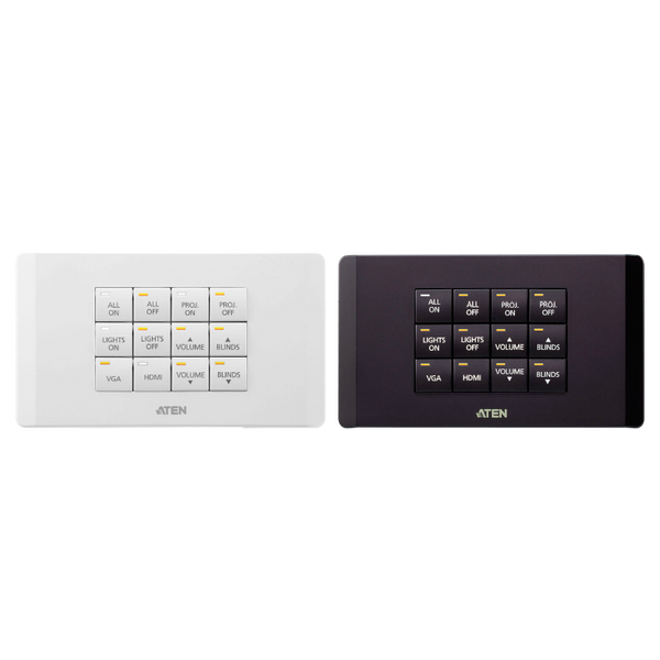 ATEN™ Control System - 12-button Keypad (EU, 2 Gang) [VK112EU-AT]