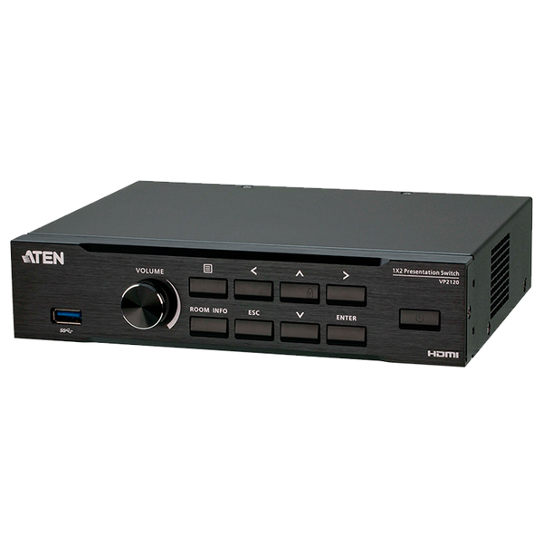 ATEN™ Seamless Presentation Switch with Quad View Multistreaming [VP2120-AT-G]
