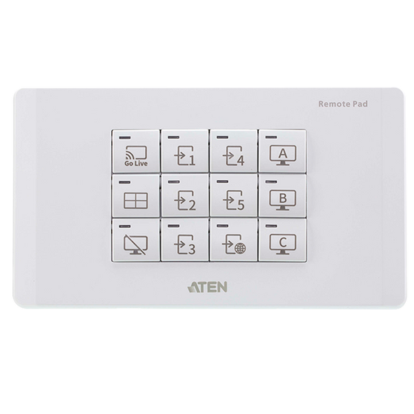ATEN™ 12-Key Network Remote Pad (EU, 2 Gang) [VPK312K1-AT-G]