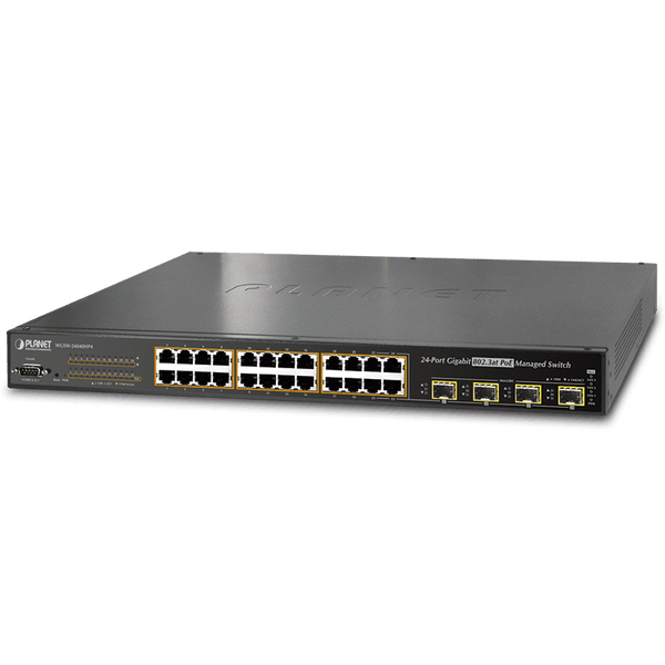 PLANET™ 24-Ports (+4 TP/SFP) PoE+ Gigabit Manageable L2+ Switch - 440W [WGSW-24040HP4]