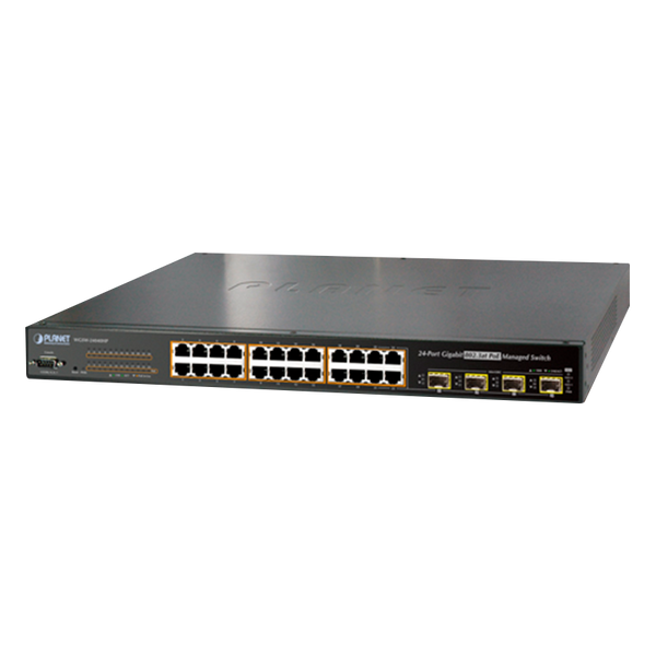 PLANET™ 24-Ports (+4 TP/SFP) PoE+ Gigabit Manageable L2+ Switch - 220W [WGSW-24040HP]