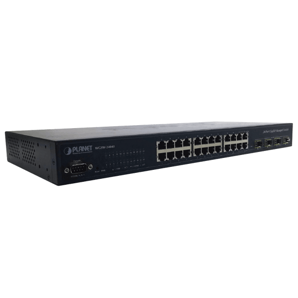 PLANET™ 24-Port + 4-Port Gigabit TP/SFP Combo Managed Switch - L2+ (L3 Static Routing) [WGSW-24040R]