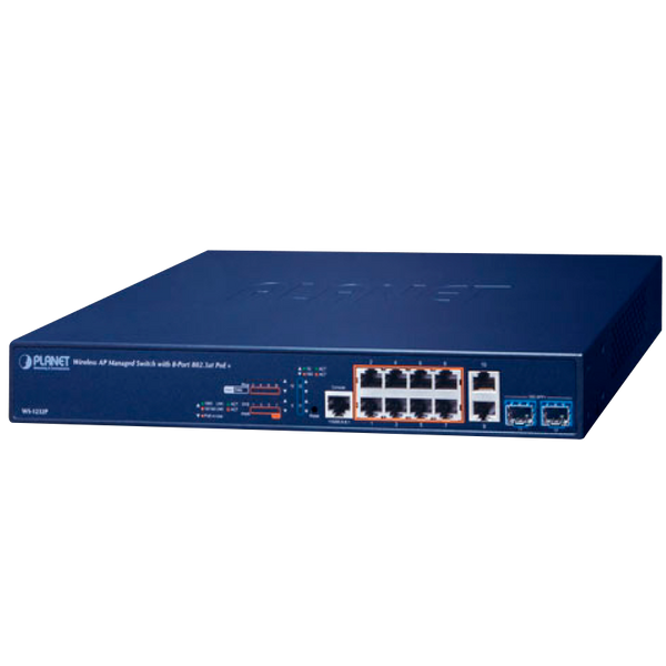 PLANET™ Wireless AP Managed Switch with 8-Port 802.3at PoE + 2-Port 10G SFP+ L2 (240W) [WS-1232P]