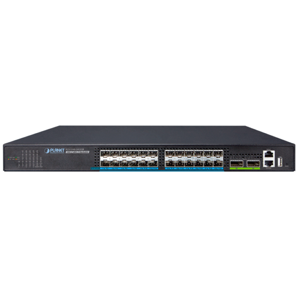 PLANET™ 24-Port 10G SFP+ + 2-Port 40G QSFP+ Stackable Managed Switch - L2+ (L3 Static Routing) [XGS-5240-24X2QR]