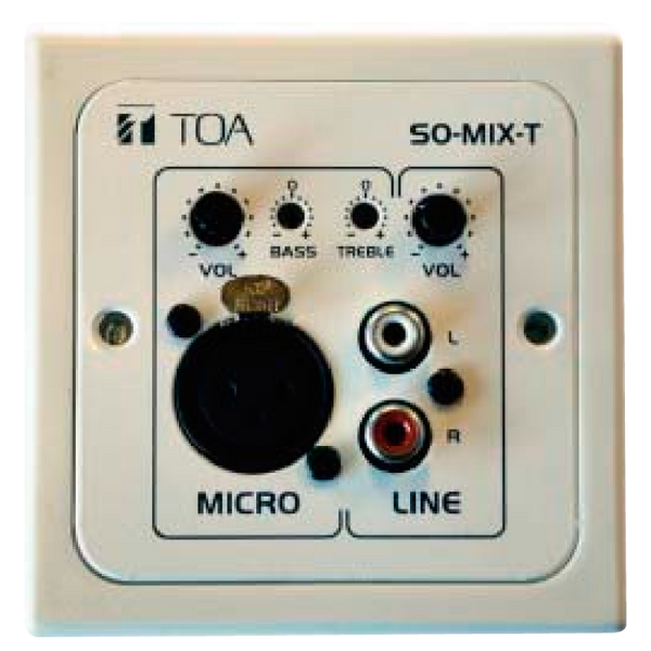 TOA™ SO-MIX-T Wall Base Format Mixer [Y4783]